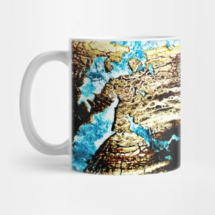 Eruption acrylic pouring  art Mug